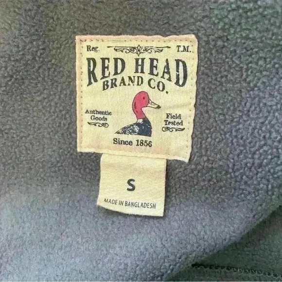 RedHead Softshell Fleece Jacket Men’s Size S Grey Outdoor Hiking Rain Fishing - Picture 10 of 11